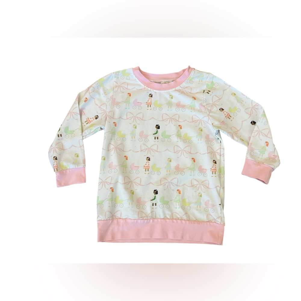 Little Bear Smocks Baby Carriage Top Size 5 GUC